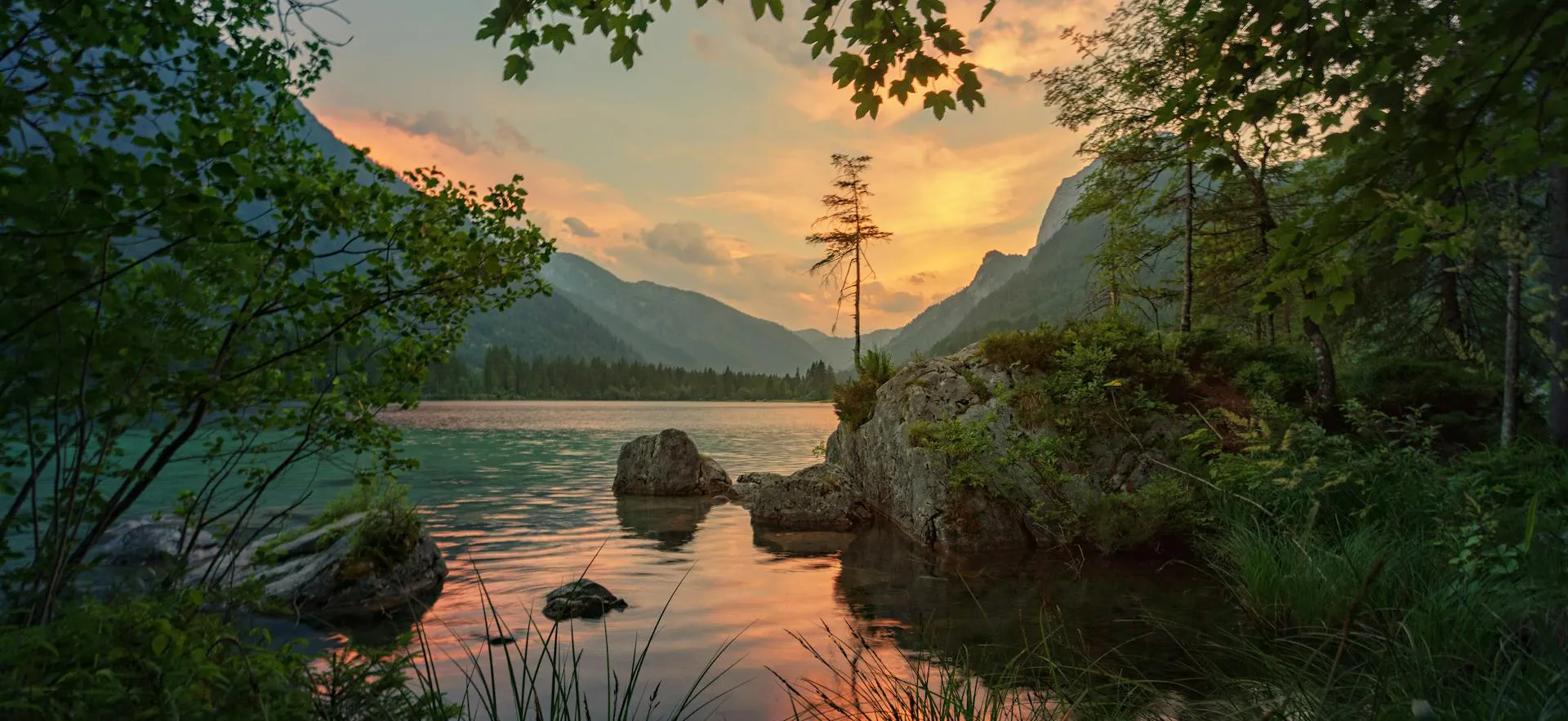 Calm in lake